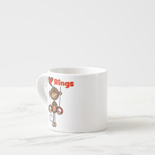 Tasse Expresso Gymnaste Aime les Anneaux