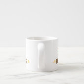 Tasse Expresso Hamburger drôle (Dos)