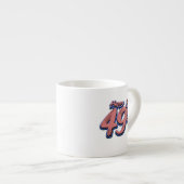 Tasse Expresso Happy 49th Birthday paint font (Devant droit)