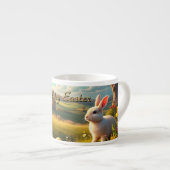 Tasse Expresso Happy Easter in a Spring Landscape (Devant droit)