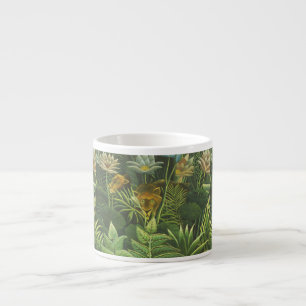 Tasse Expresso Henri Rousseau Jungle Tropical Lion Impression Vin
