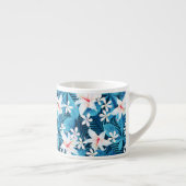 Tasse Expresso Hibiscus tropicaux Schéma floral 2 (Droite)