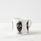 Tasse Expresso Hibou drôle (Devant droit)