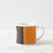 Tasse Expresso Hibou mignon de Halloween + couleurs customisées (Droite)