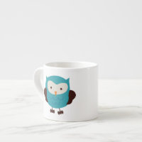 Hibou turquoise de ressort
