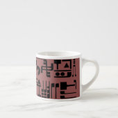 Tasse Expresso Hiéroglyphes Aliens (Droite)
