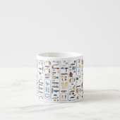 Tasse Expresso Hiéroglyphes Égypte ancienne Pharaon Bridesmaid ca (Devant)