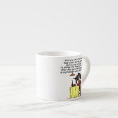 Tasse Expresso Hommes et FIne Humour de vin (Devant droit)