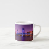 Tasse Expresso Horizon de Jacksonville la Floride la nuit (Droite)