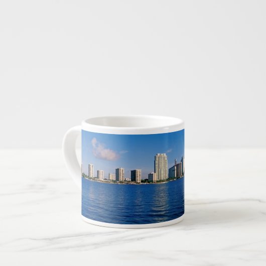 Tasse Expresso Horizon de Miami, la Floride (Devant gauche)