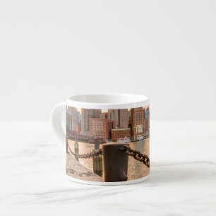 Tasse Expresso Horizon de secteur financier de Boston