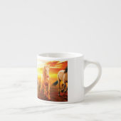 Tasse Expresso Horses at sunset throw pillow (Droite)