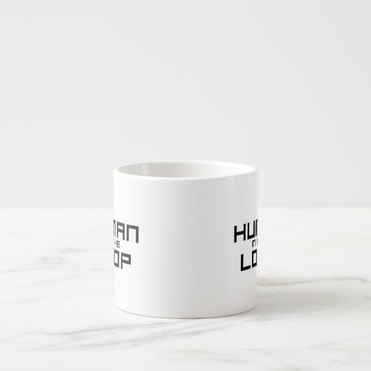 Tasse Expresso Human in the Loop Minimalist  (Devant)