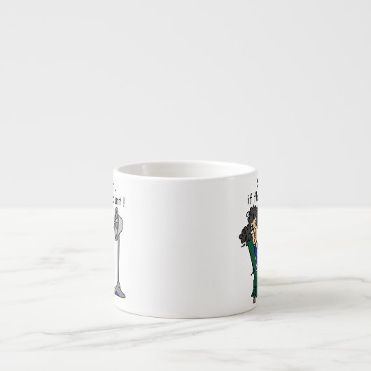 Tasse Expresso Humour de bouffée de chaleur (Devant)