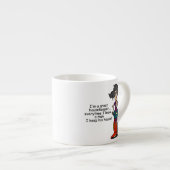 Tasse Expresso Humour de femme de charge (Devant droit)
