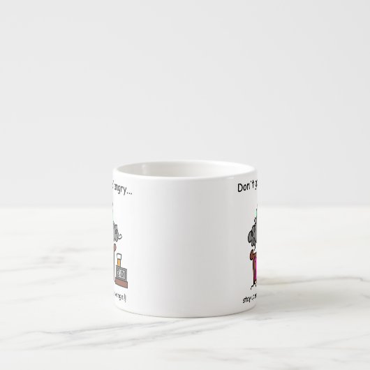 Tasse Expresso Humour heure du coucher (Devant)