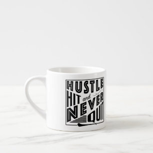 Tasse Expresso Hurler Hustle Hit & Never Quit, GAA Jeux Gaelic