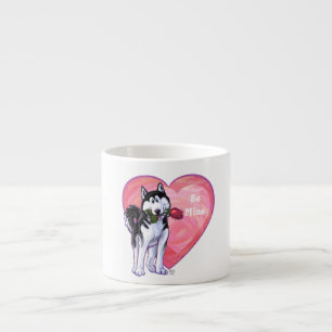 Tasse Expresso Husky Valentine's Day