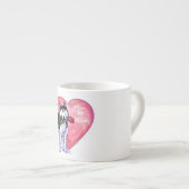 Tasse Expresso Husky Valentine's Day (Devant droit)