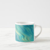 Tasse Expresso Hydrangea bleu texture ondulée (Droite)