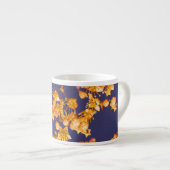 Tasse Expresso hydrangée orange et marine (Devant droit)