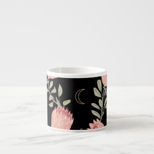 Tasse Expresso Hyena & Protea : Motif Vintage foncé