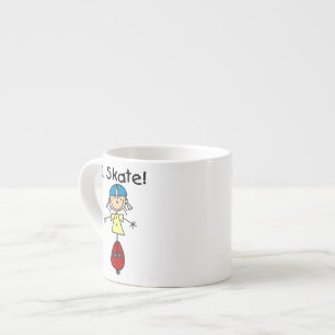Tasse Expresso I Skate Skateboard Girl