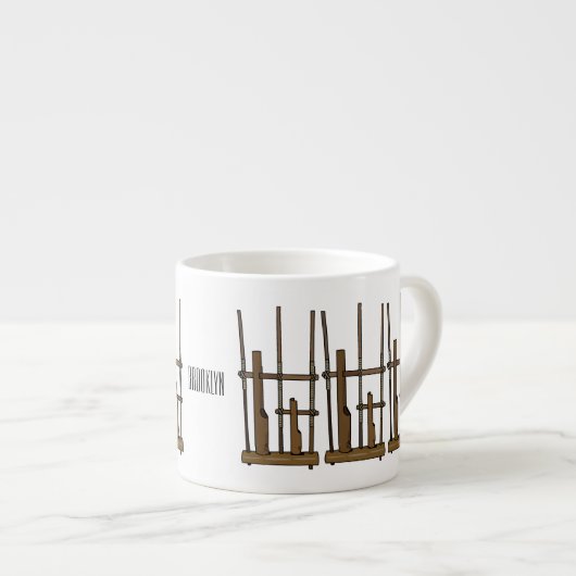Tasse Expresso Illustration Angkpoumon (Devant droit)