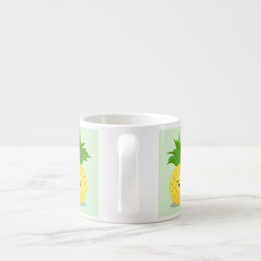 Tasse Expresso Illustration d'ananas mignon (Dos)