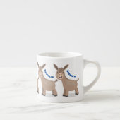Tasse Expresso Illustration d'âne miniature joyeux (Droite)