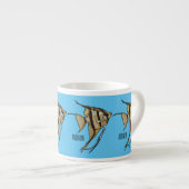 Tasse Expresso Illustration d'angelfish (Devant droit)
