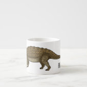 Tasse Expresso Illustration d'Ankylosaurus (Devant)