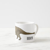 Tasse Expresso Illustration d'Ankylosaurus (Devant droit)