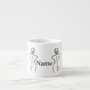 Tasse Expresso Illustration d'art féminin Thunder_Cove