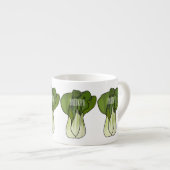 Tasse Expresso Illustration de Bok choy (Devant droit)