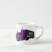 Tasse Expresso Illustration de camion semi-remorque (Droite)