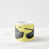 Tasse Expresso Illustration de caricature de réservoir (Devant)