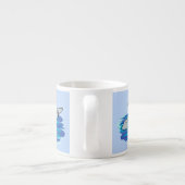 Tasse Expresso Illustration de dauphins heureux adorables (Dos)