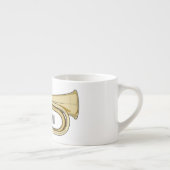 Tasse Expresso Illustration de dessin animé Bugle (Droite)