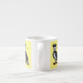 Tasse Expresso Illustration de dessin animé d'aigle harpie (Dos)