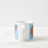 Tasse Expresso Illustration de dessin animé de capybara ukulele (Dos)