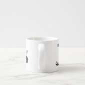 Tasse Expresso Illustration de dessin animé de motoneige (Dos)