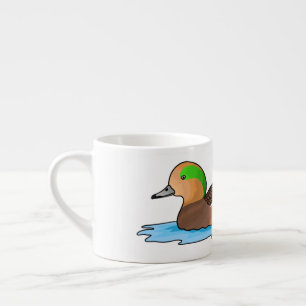 Tasse Expresso Illustration de dessin animé d'oiseau canard siffl