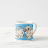 Tasse Expresso Illustration de dessin de chien de Havan (Devant droit)