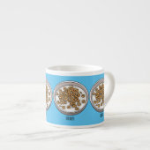 Tasse Expresso Illustration de dessin sur les céréales (Devant droit)