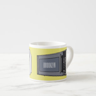 Tasse Expresso Illustration de dessin sur micro-ondes