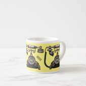Tasse Expresso Illustration de dessin téléphonique (Devant droit)