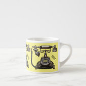 Tasse Expresso Illustration de dessin téléphonique (Droite)