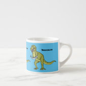 Tasse Expresso Illustration de dinosaure T rex drôle (Droite)