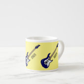 Tasse Expresso Illustration de guitare électrique (Devant droit)